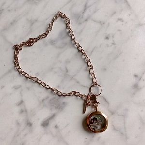 Floating charm Locket necklace